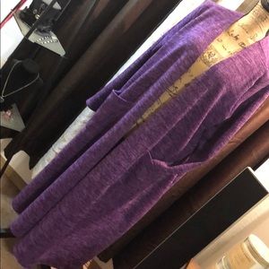 LuLaRoe Sarah Royal Purple Sweater Material XL